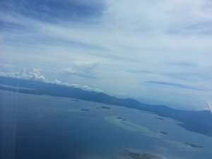 little islands as you land Puerto Princesa