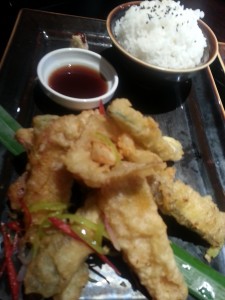 Tempura wok Fried Vegetables "V