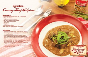 Creamy Beef Salpicao