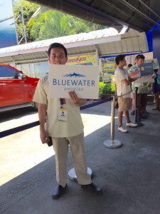pick up service blue water