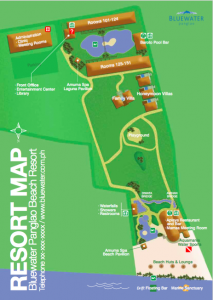 Blue water Resort map