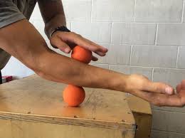 forearm lacrosse ball