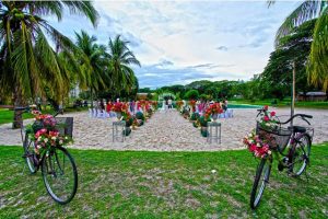 Clear water wedding